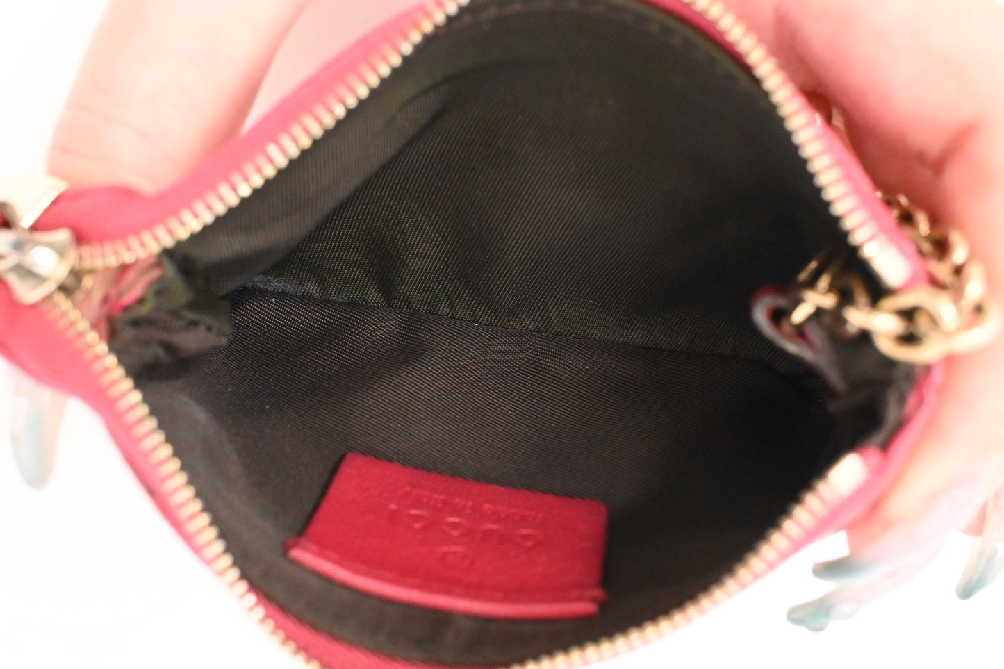Gucci Key Case in Pink Microguccissima Leather