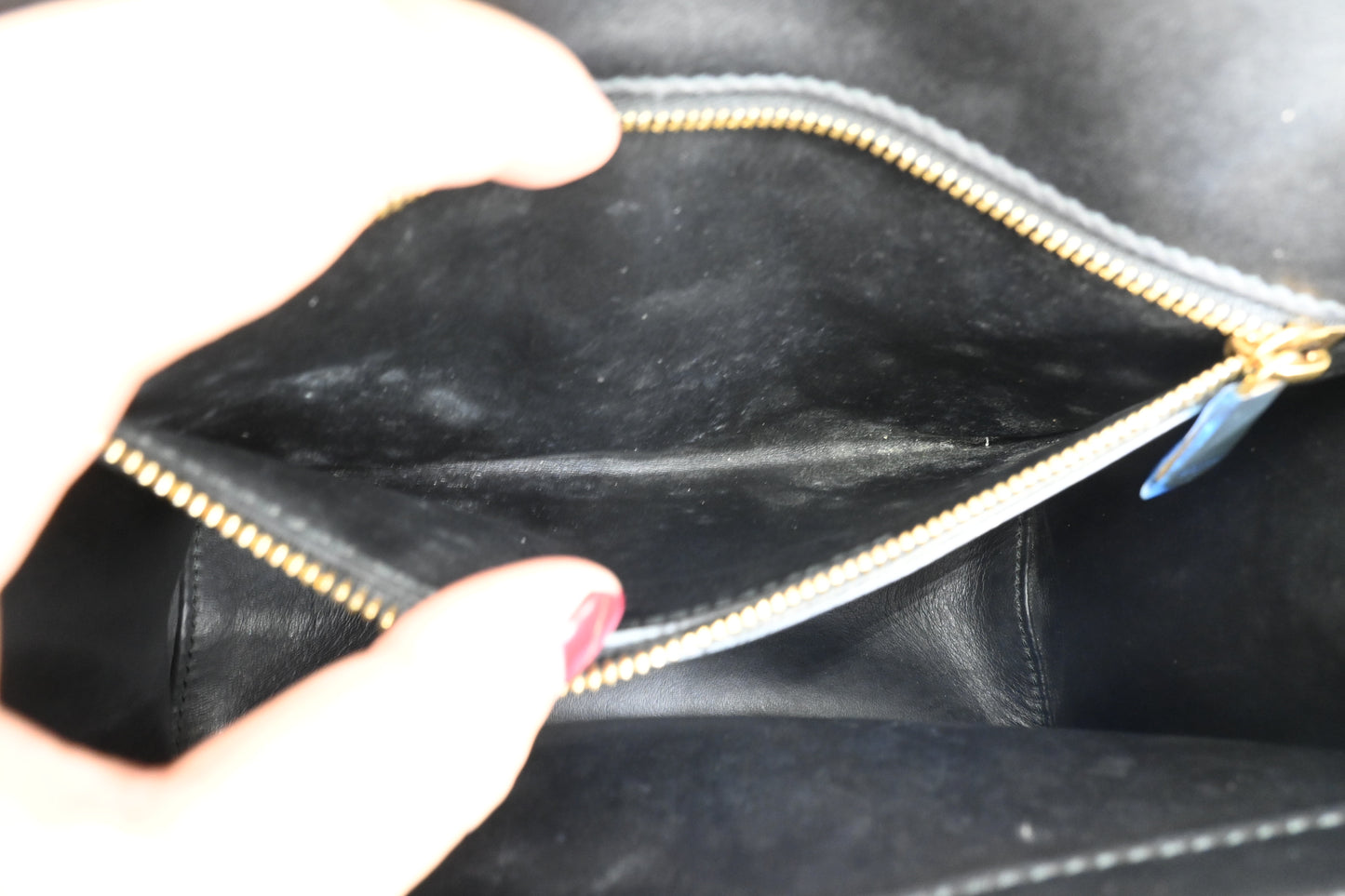 Ferragamo Two Way Bag in Black and White Canvas and Leather