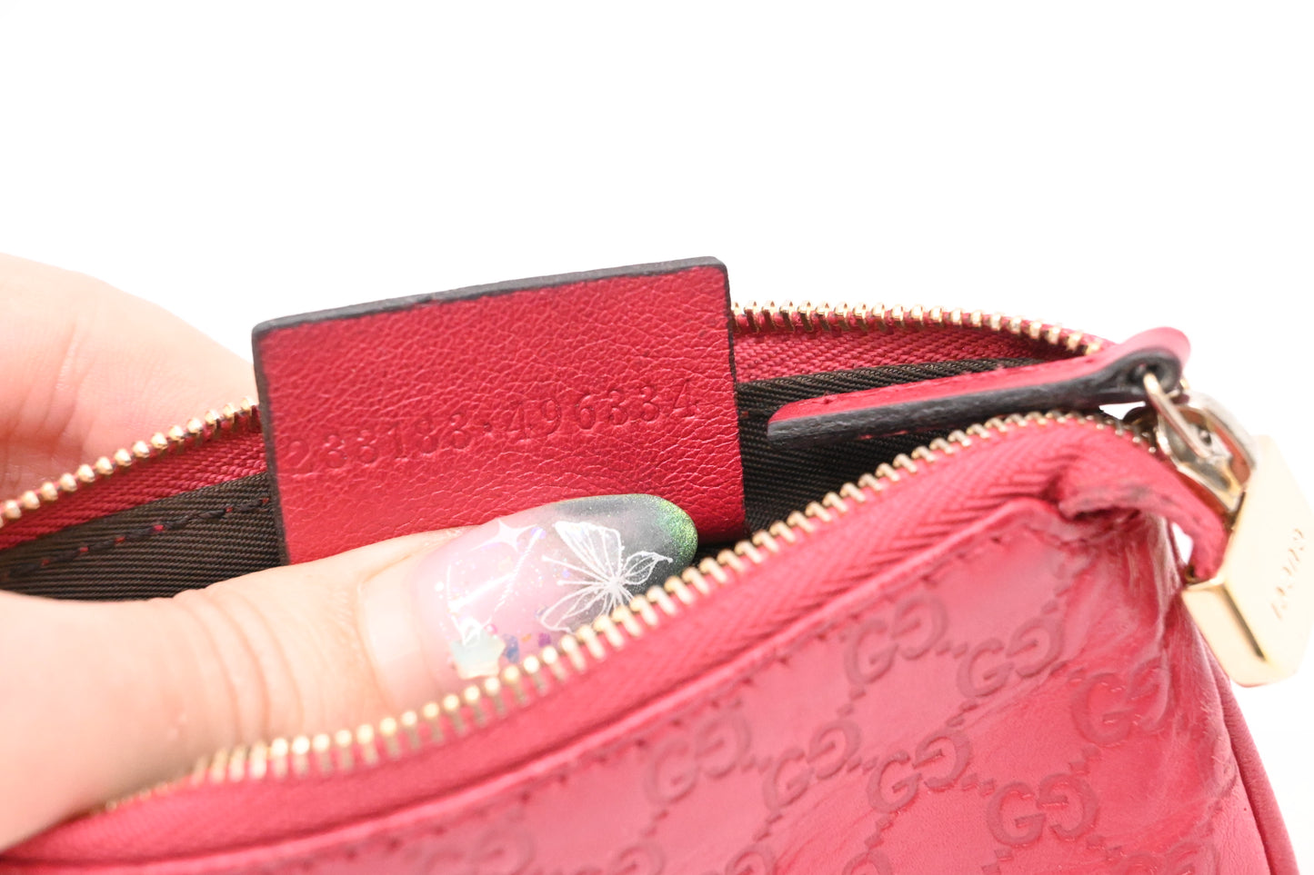 Gucci Key Case in Pink Microguccissima Leather