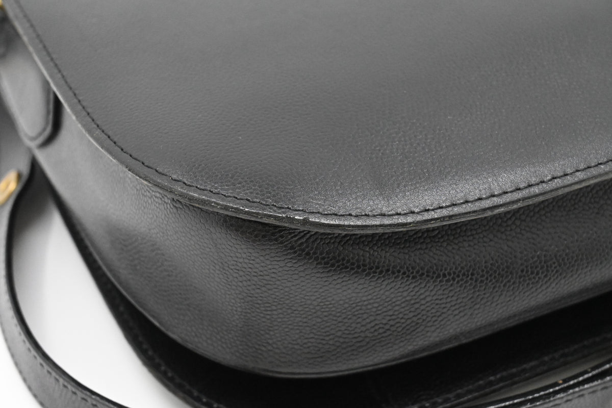 YSL Saint Laurent Shoulder Bag in Black Leather