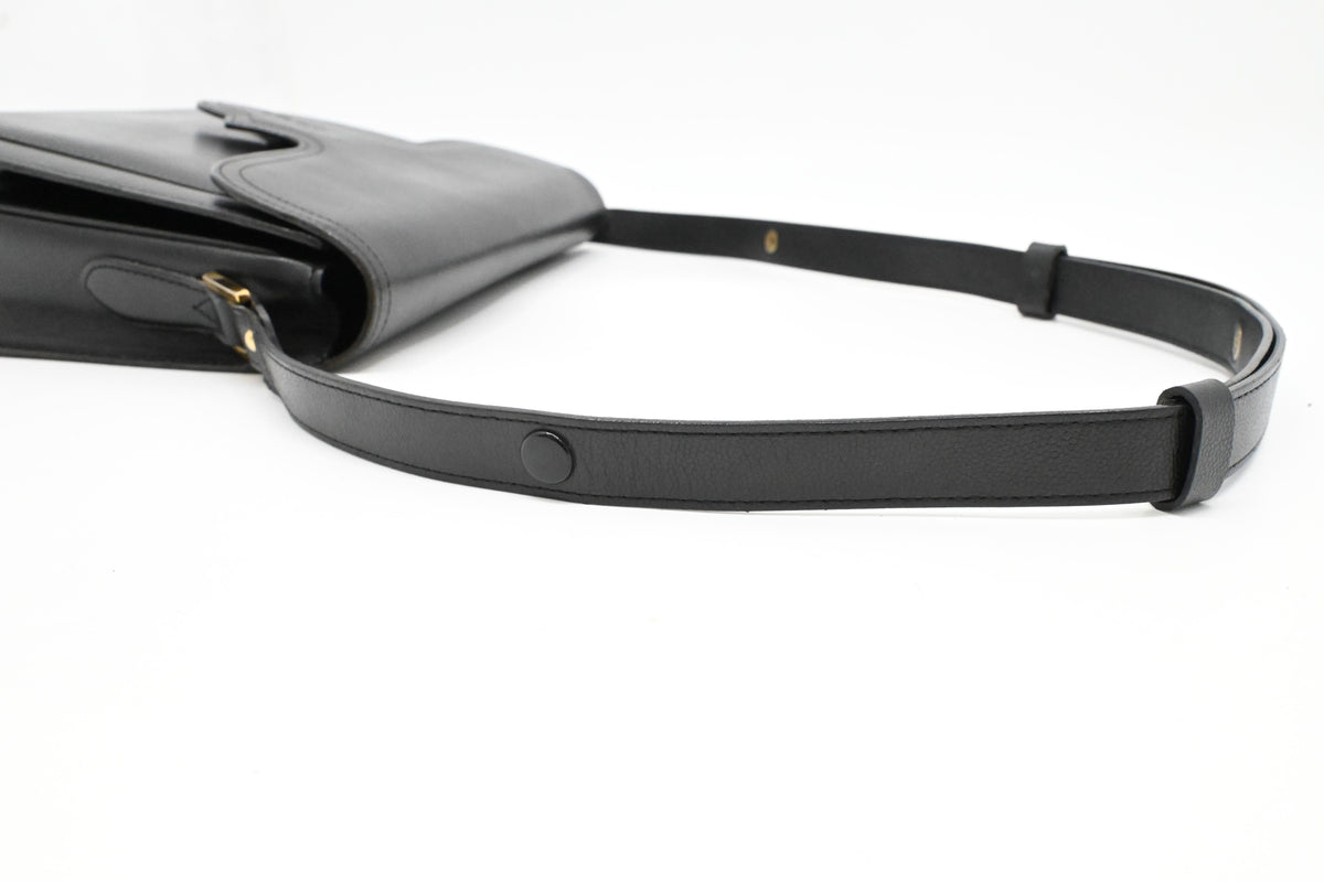 YSL Saint Laurent Shoulder Bag in Black Leather