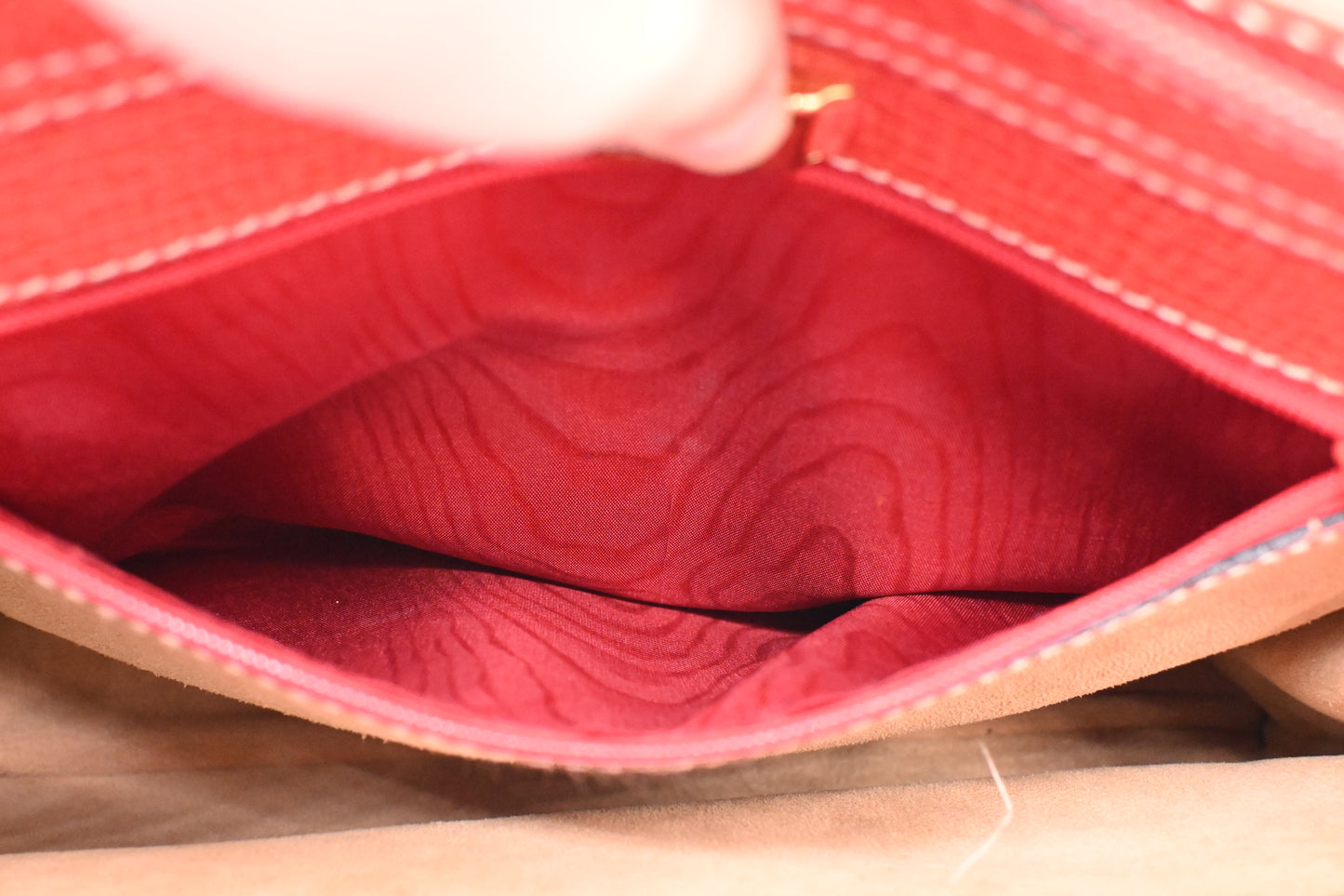 Loewe Shoulder Bag in Red Leather