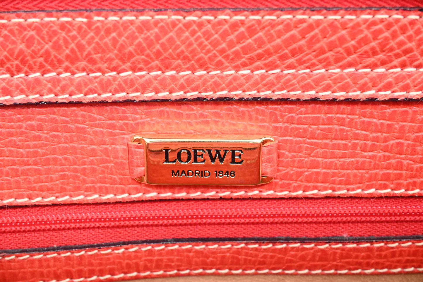 Loewe Shoulder Bag in Red Leather