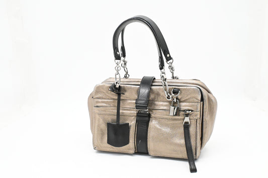 Loewe Lora in Pewter Leather