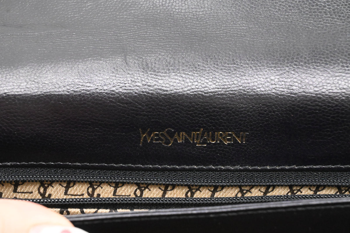 YSL Saint Laurent Shoulder Bag in Black Leather