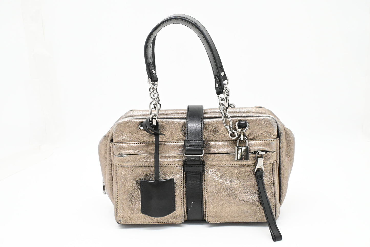 Loewe Lora in Pewter Leather