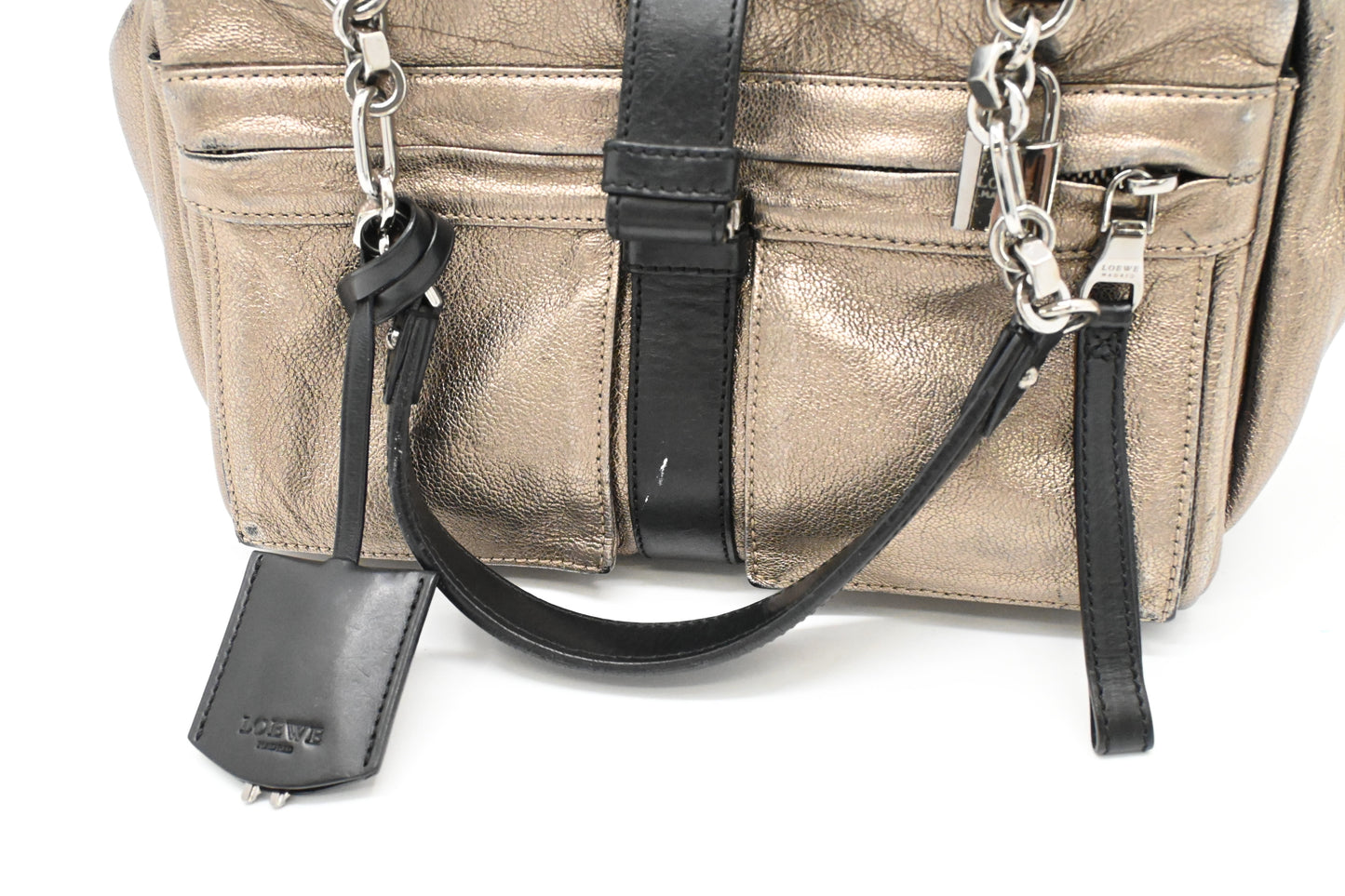 Loewe Lora in Pewter Leather