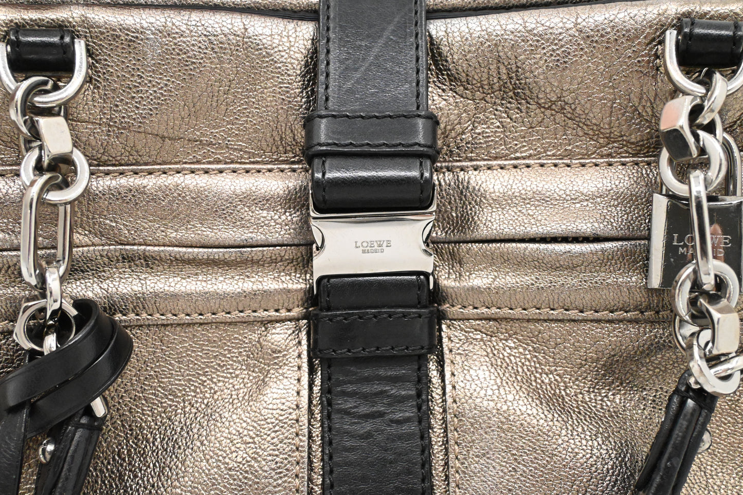Loewe Lora in Pewter Leather