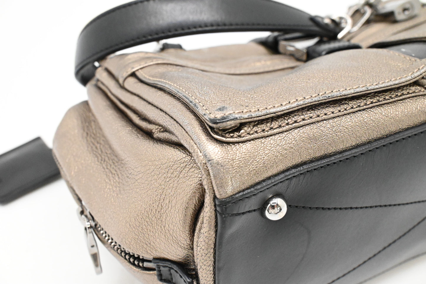 Loewe Lora in Pewter Leather