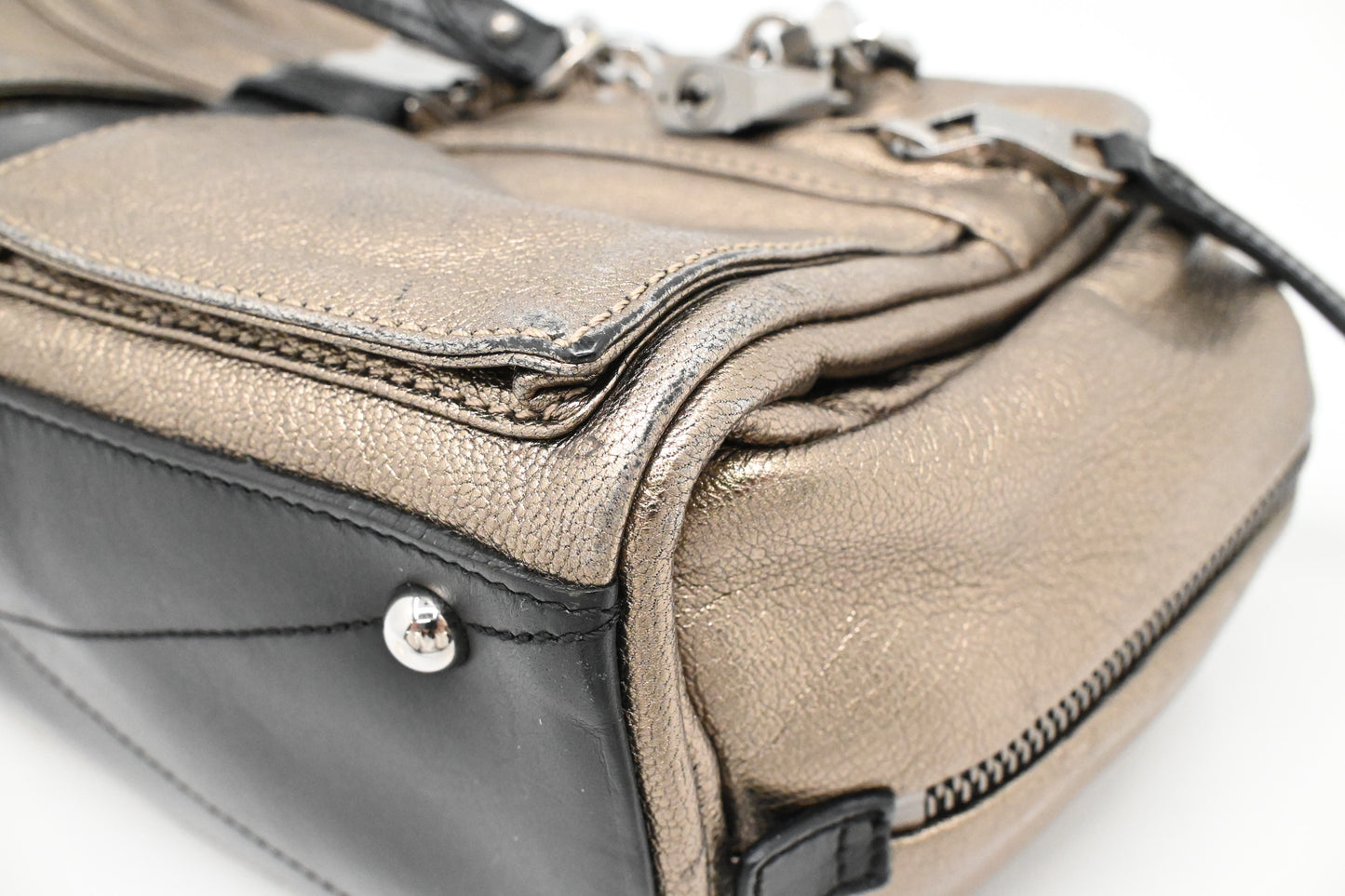 Loewe Lora in Pewter Leather