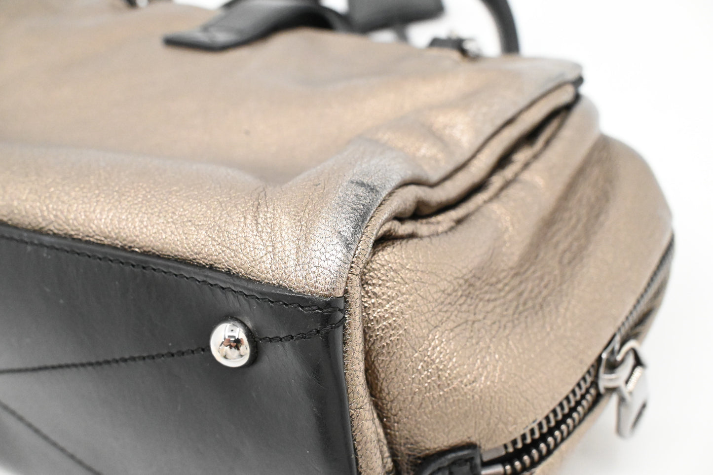 Loewe Lora in Pewter Leather