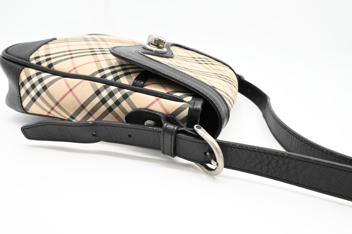 Burberry Crossbody in Check Canvas