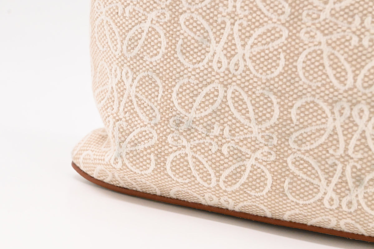Loewe Pouch in Beige Canvas