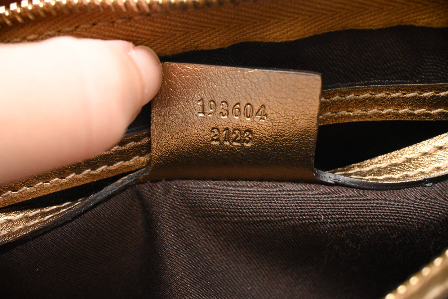 Gucci Boston Bag Mini in Gold Leather