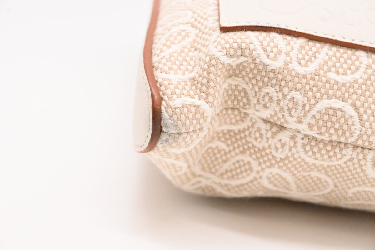 Loewe Pouch in Beige Canvas