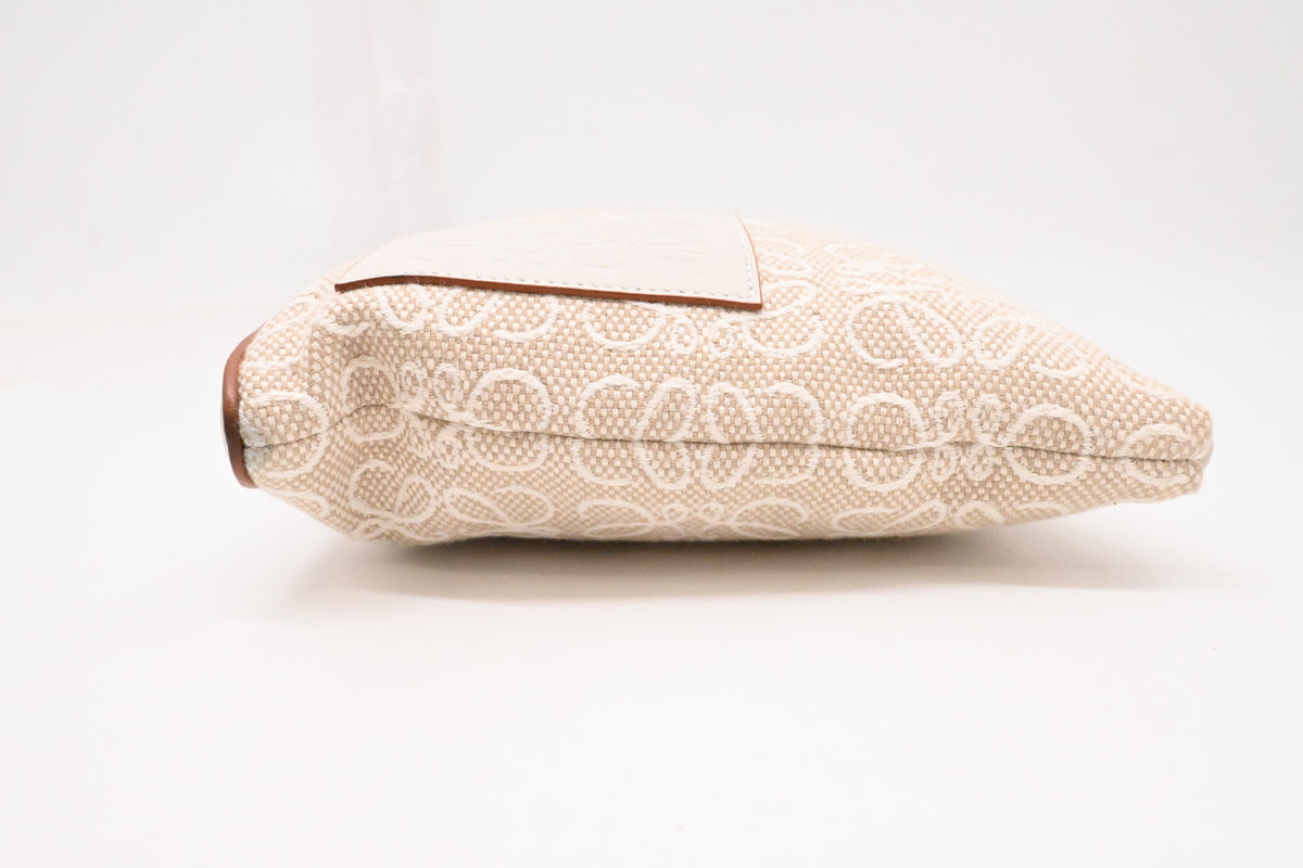 Loewe Pouch in Beige Canvas