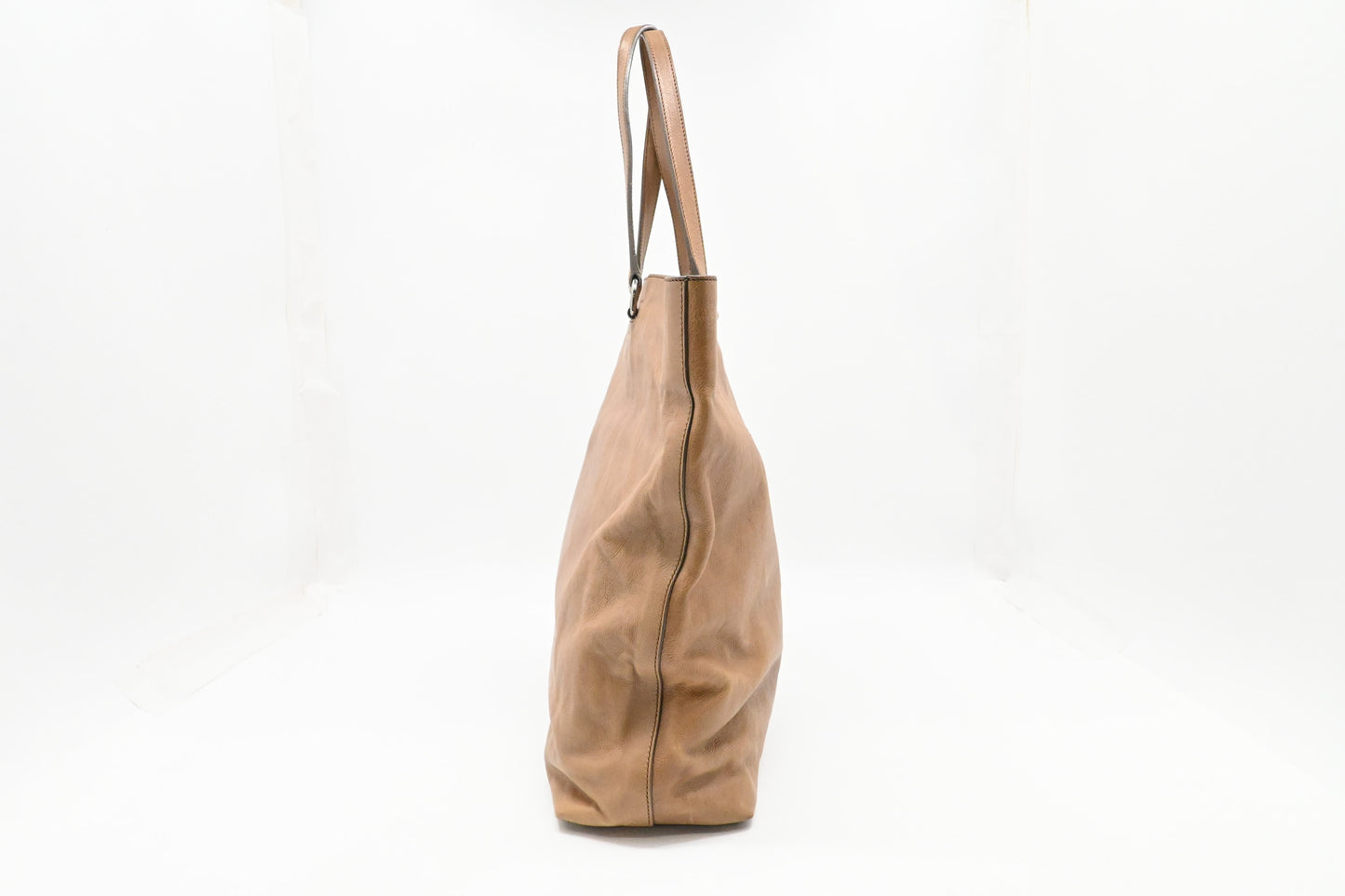 Prada Large Tote in Beige Leather
