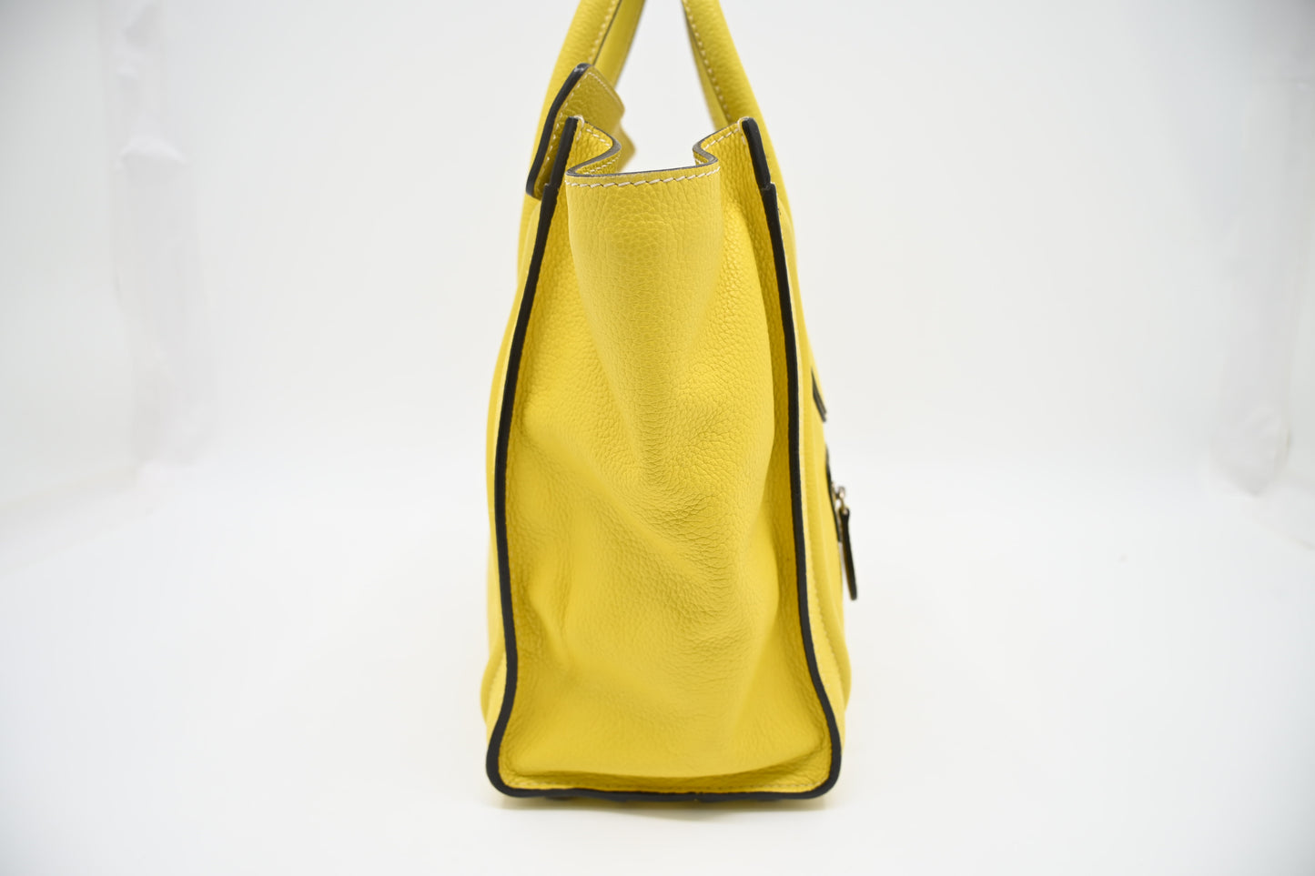 Celine Micro Luggage in Yellow Leather
