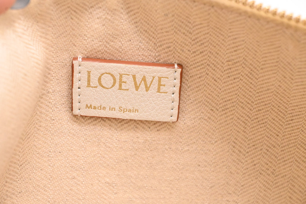 Loewe Pouch in Beige Canvas