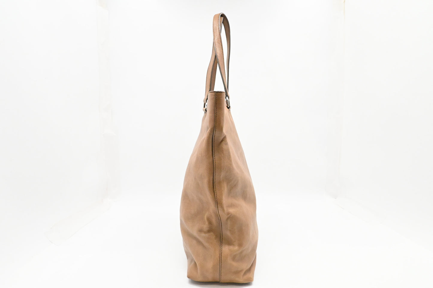 Prada Large Tote in Beige Leather