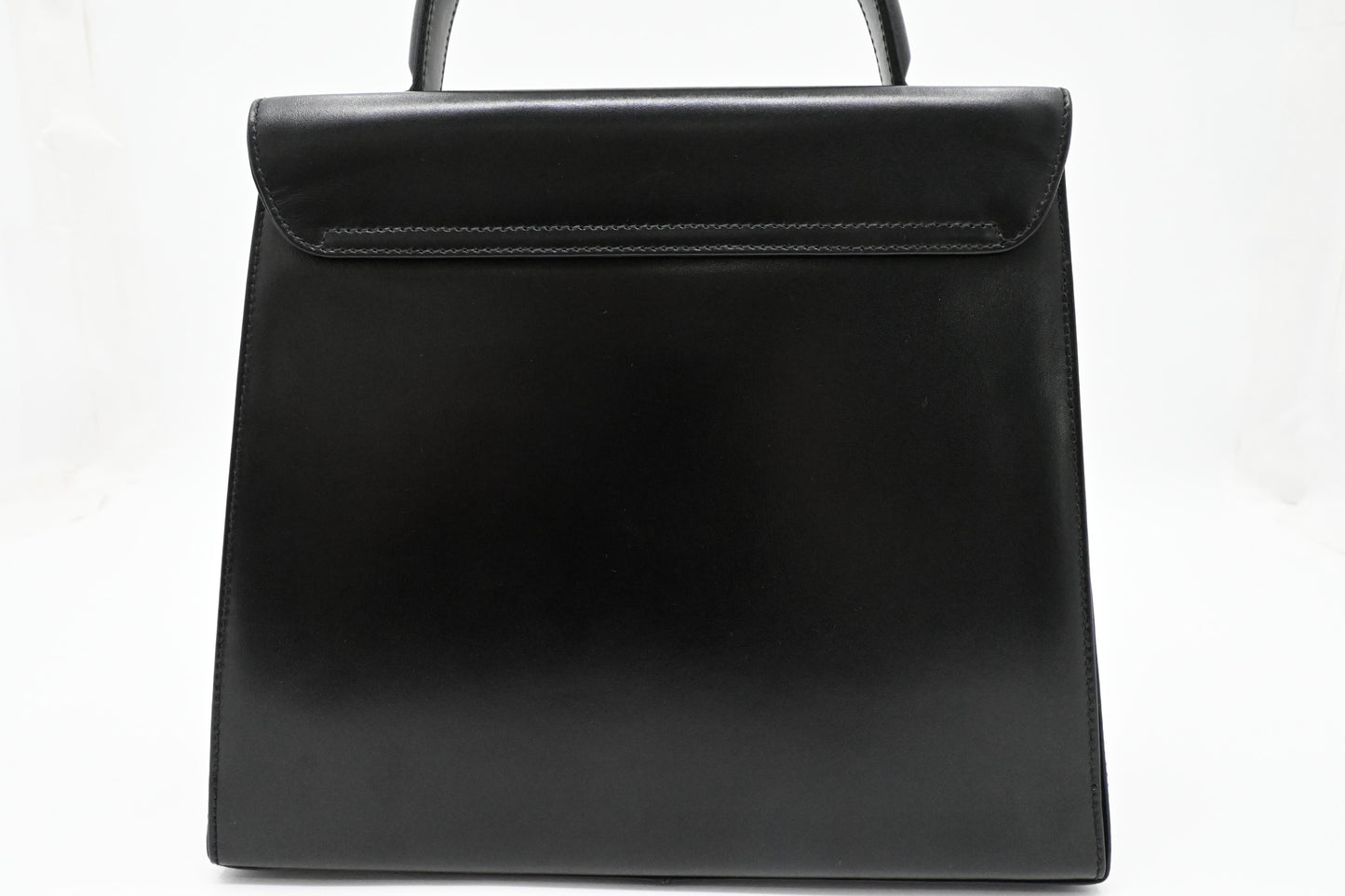 Ferragamo Gancini Handbag in Black Leather