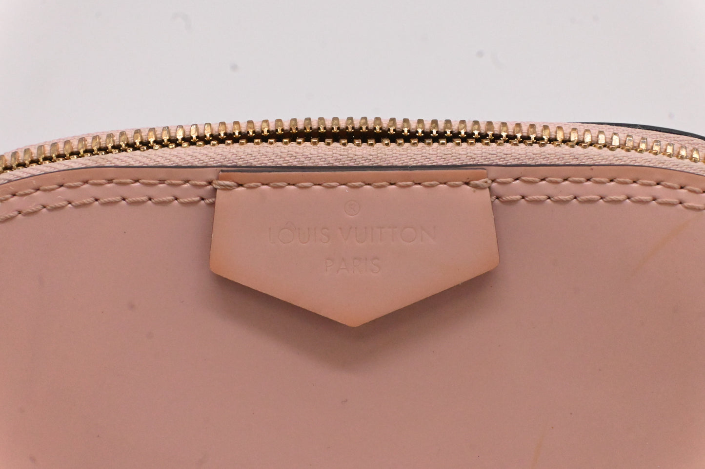 Louis Vuitton Mini Alma in Pink Vernis Leather and Monogram Canvas