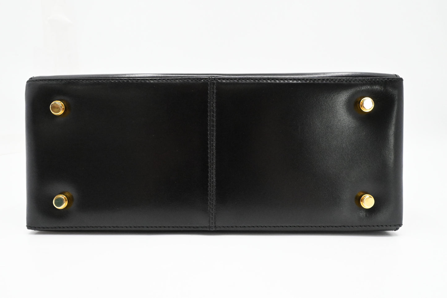 Ferragamo Gancini Handbag in Black Leather