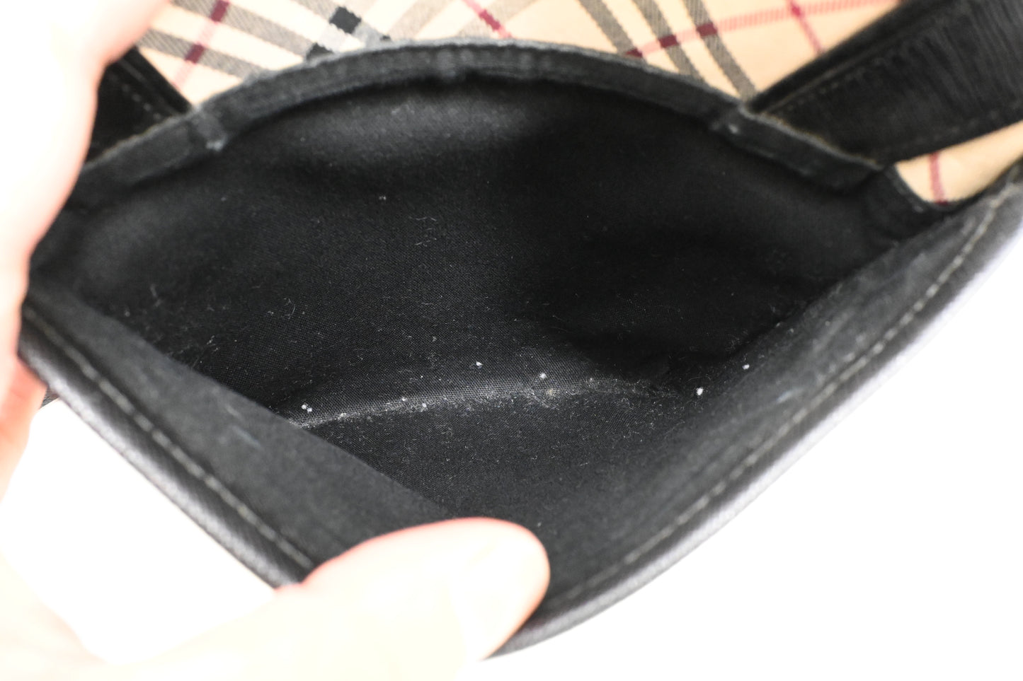 Burberry Crossbody in Check Canvas