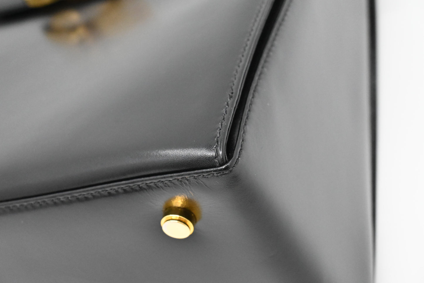 Ferragamo Gancini Handbag in Black Leather