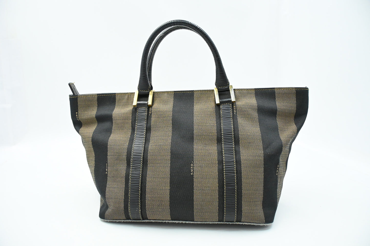 Fendi Handbag in Black Pequin Canvas