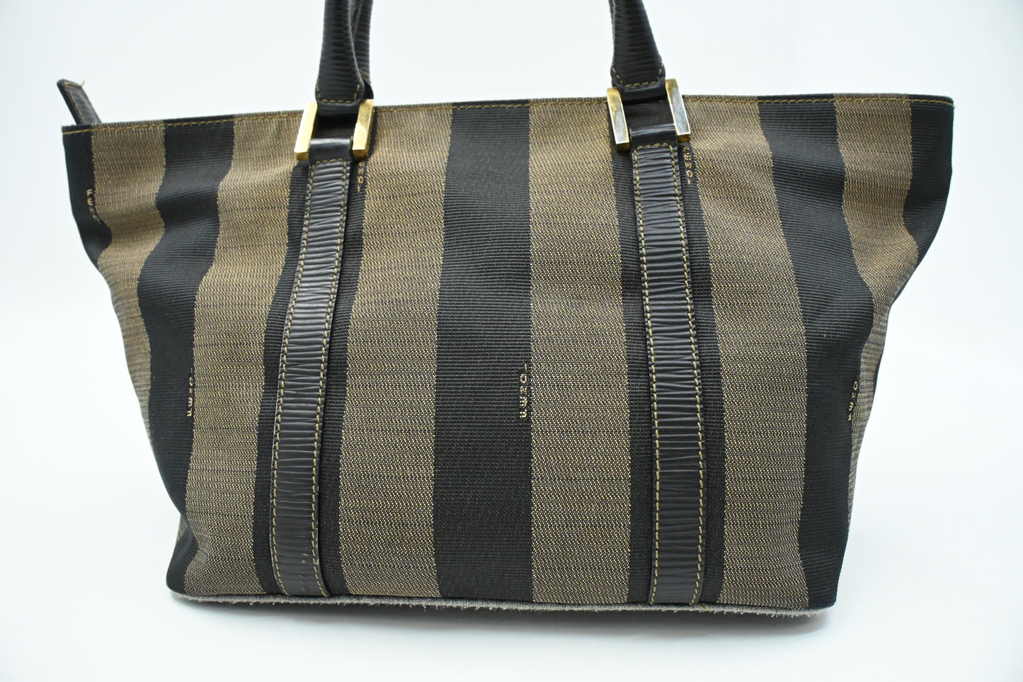 Fendi Handbag in Black Pequin Canvas