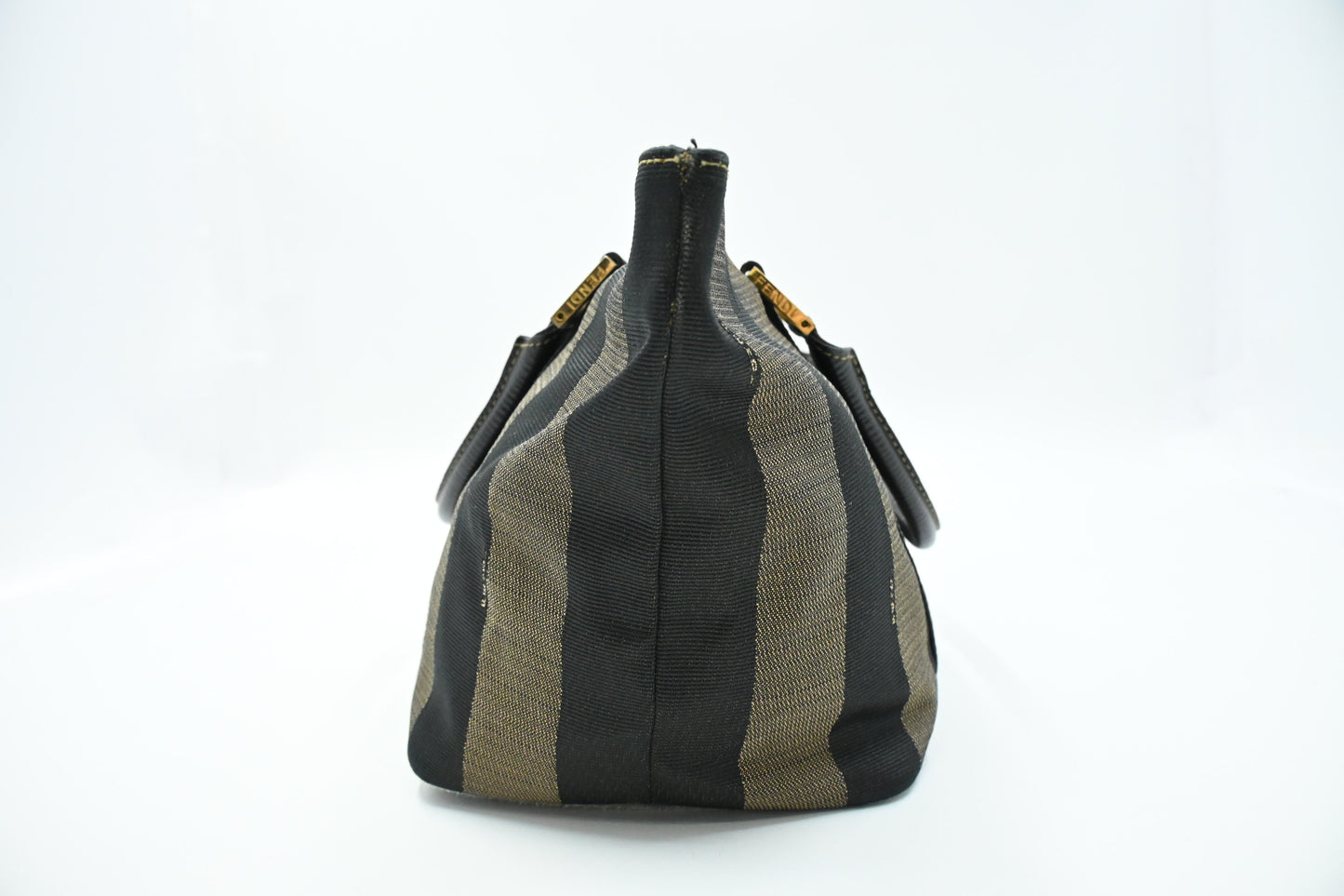Fendi Handbag in Black Pequin Canvas