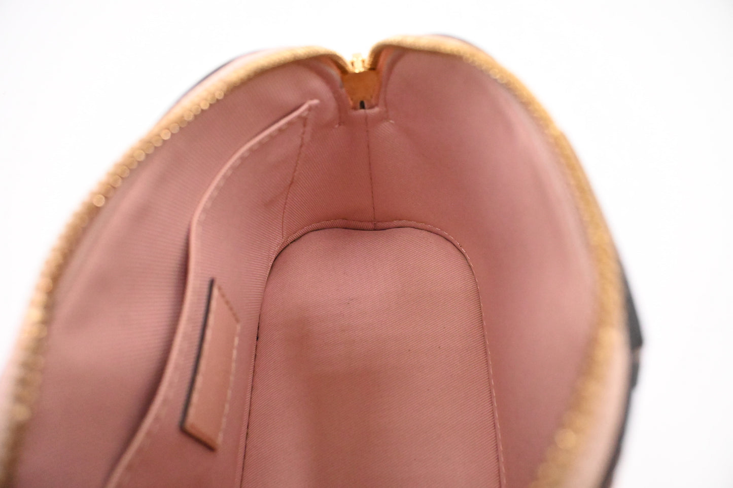 Louis Vuitton Mini Alma in Pink Vernis Leather and Monogram Canvas