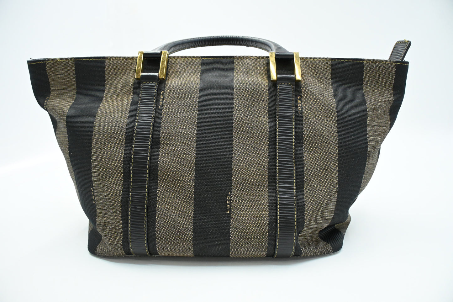 Fendi Handbag in Black Pequin Canvas