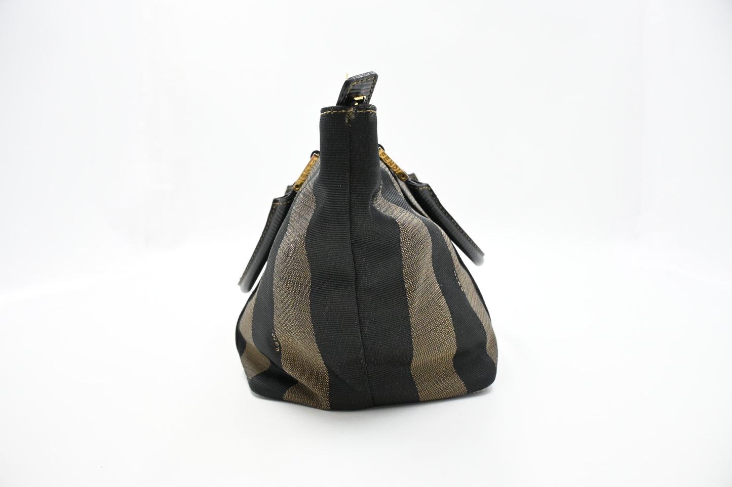 Fendi Handbag in Black Pequin Canvas