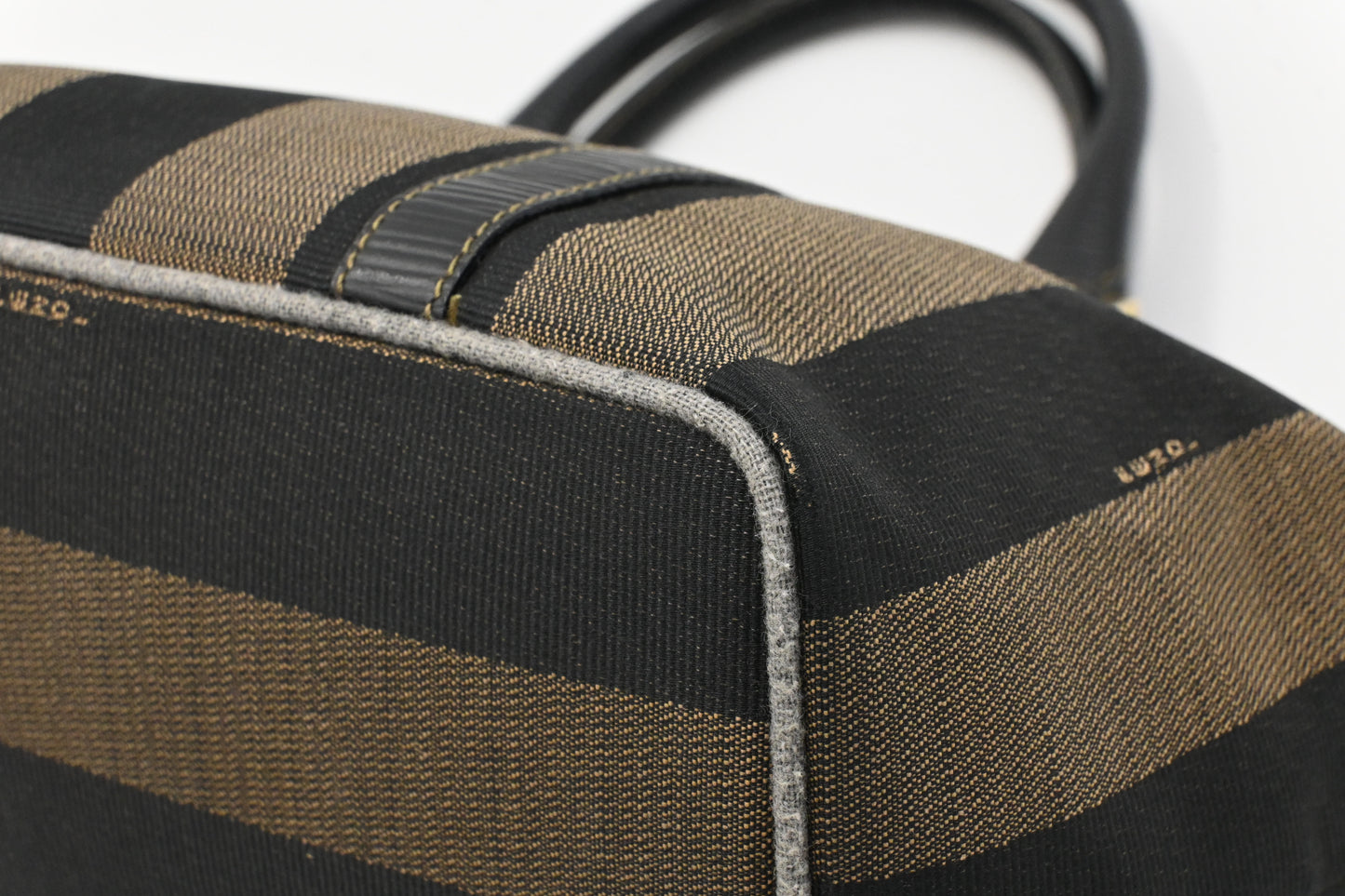 Fendi Handbag in Black Pequin Canvas