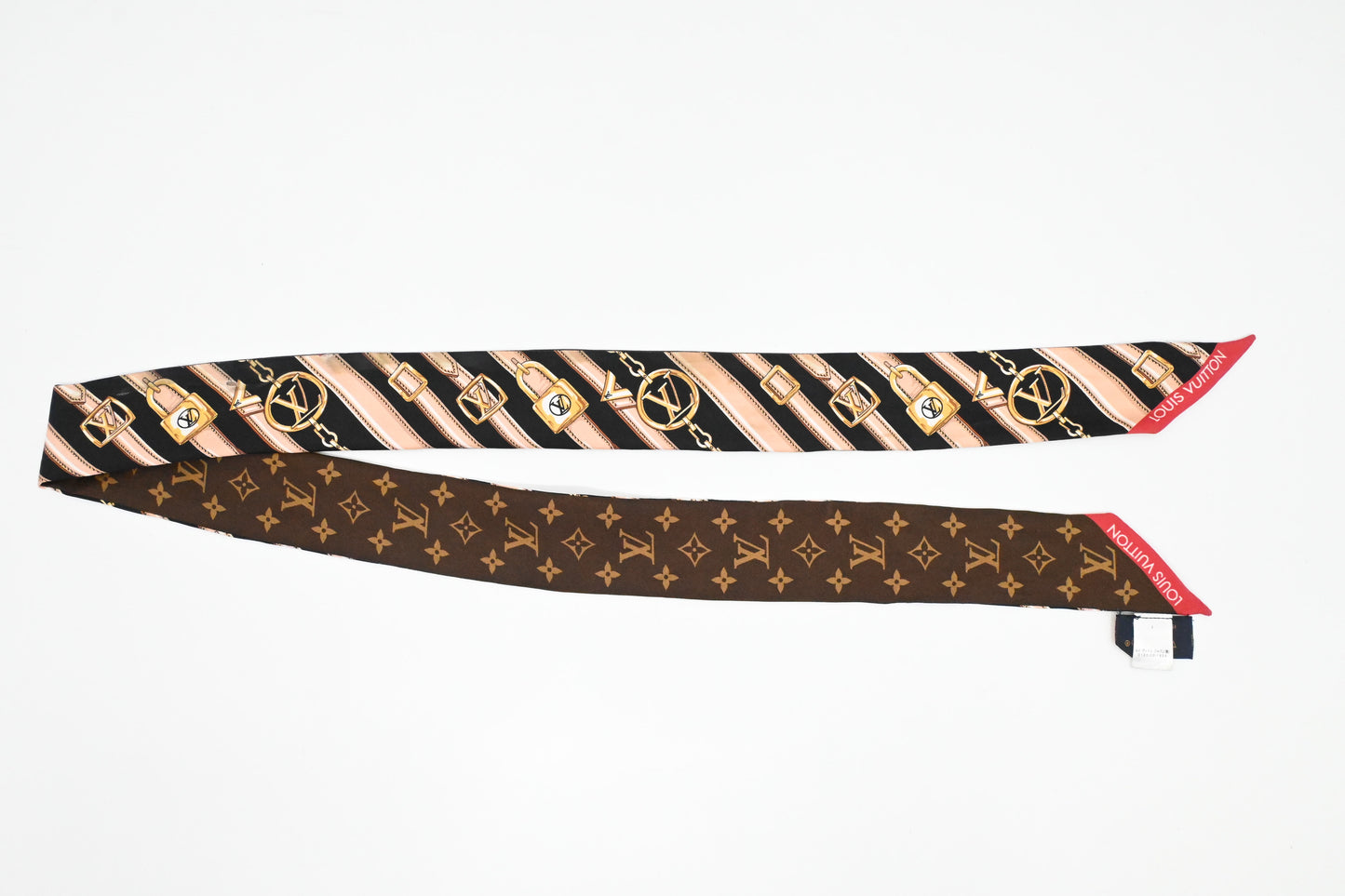 Louis Vuitton 'Monogram Forever' Bandeau BB in Black and Brown Silk