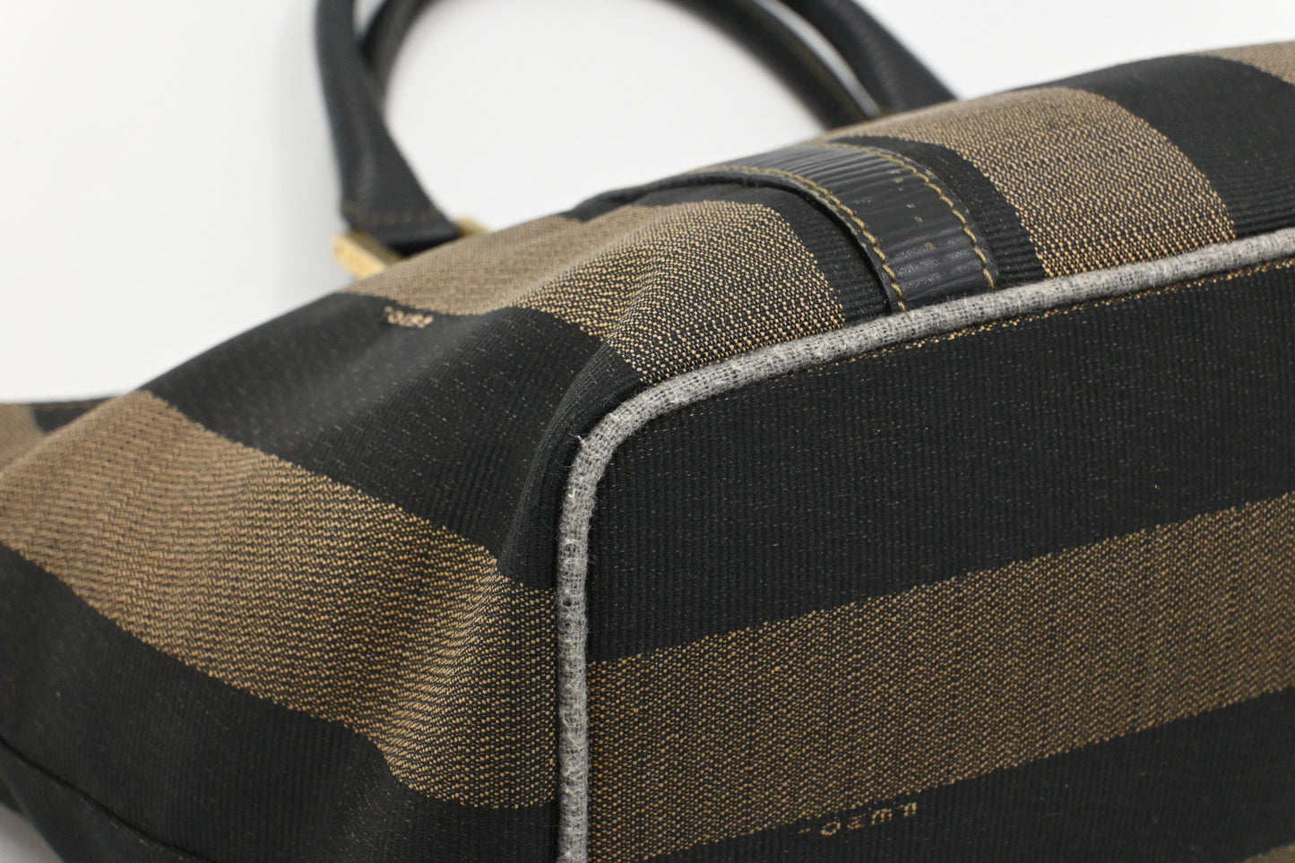 Fendi Handbag in Black Pequin Canvas