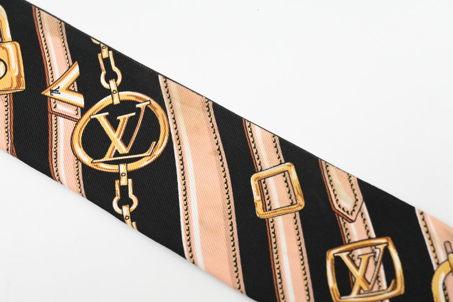 Louis Vuitton 'Monogram Forever' Bandeau BB in Black and Brown Silk