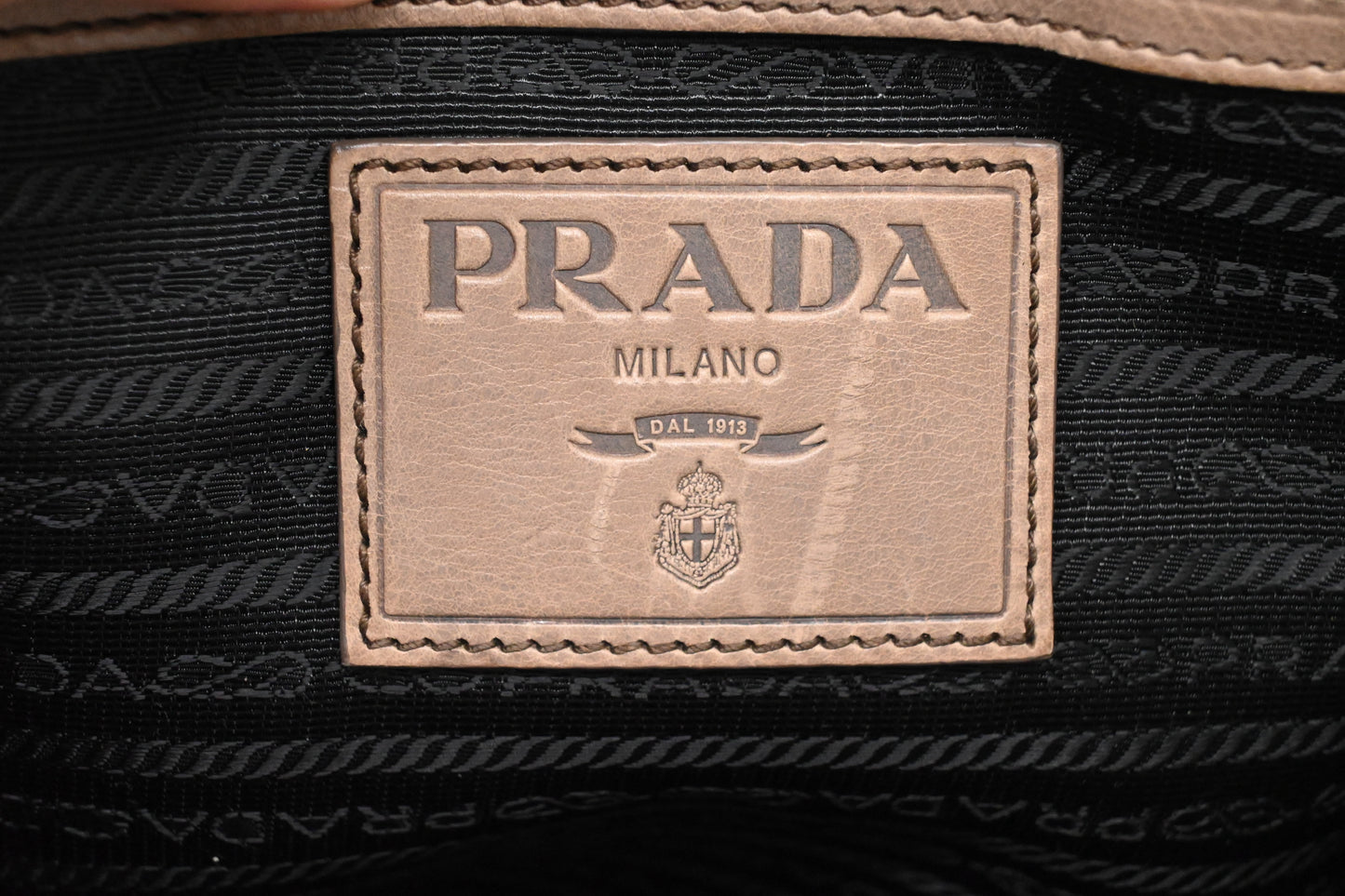 Prada Large Tote in Beige Leather