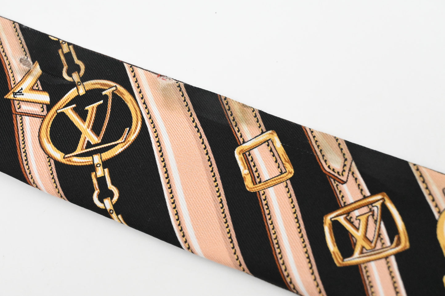 Louis Vuitton 'Monogram Forever' Bandeau BB in Black and Brown Silk
