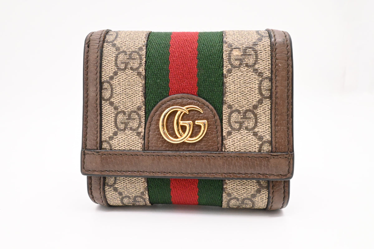 Gucci Sherry Line Wallet in GG Supreme Canvas