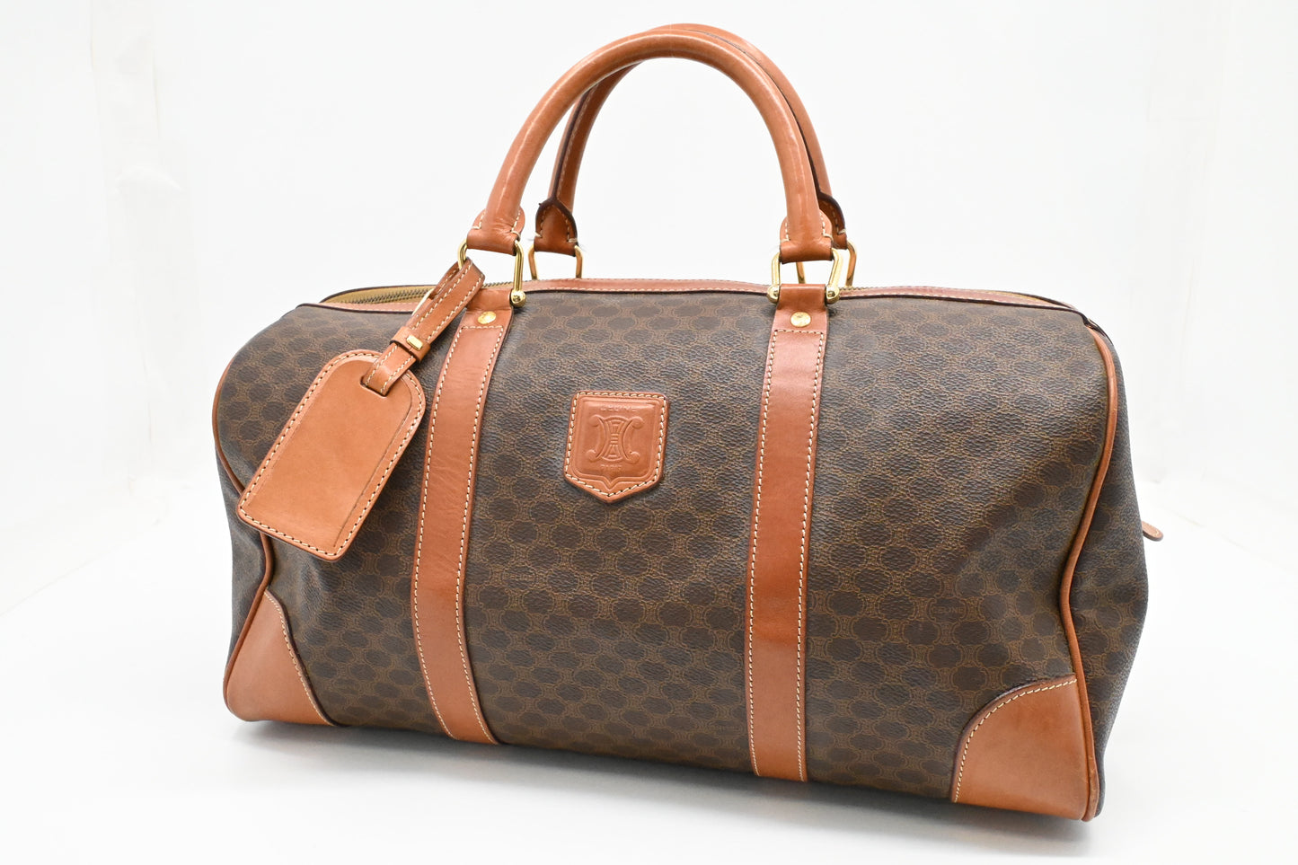 Celine Duffle Bag in Brown Macadam Canvas