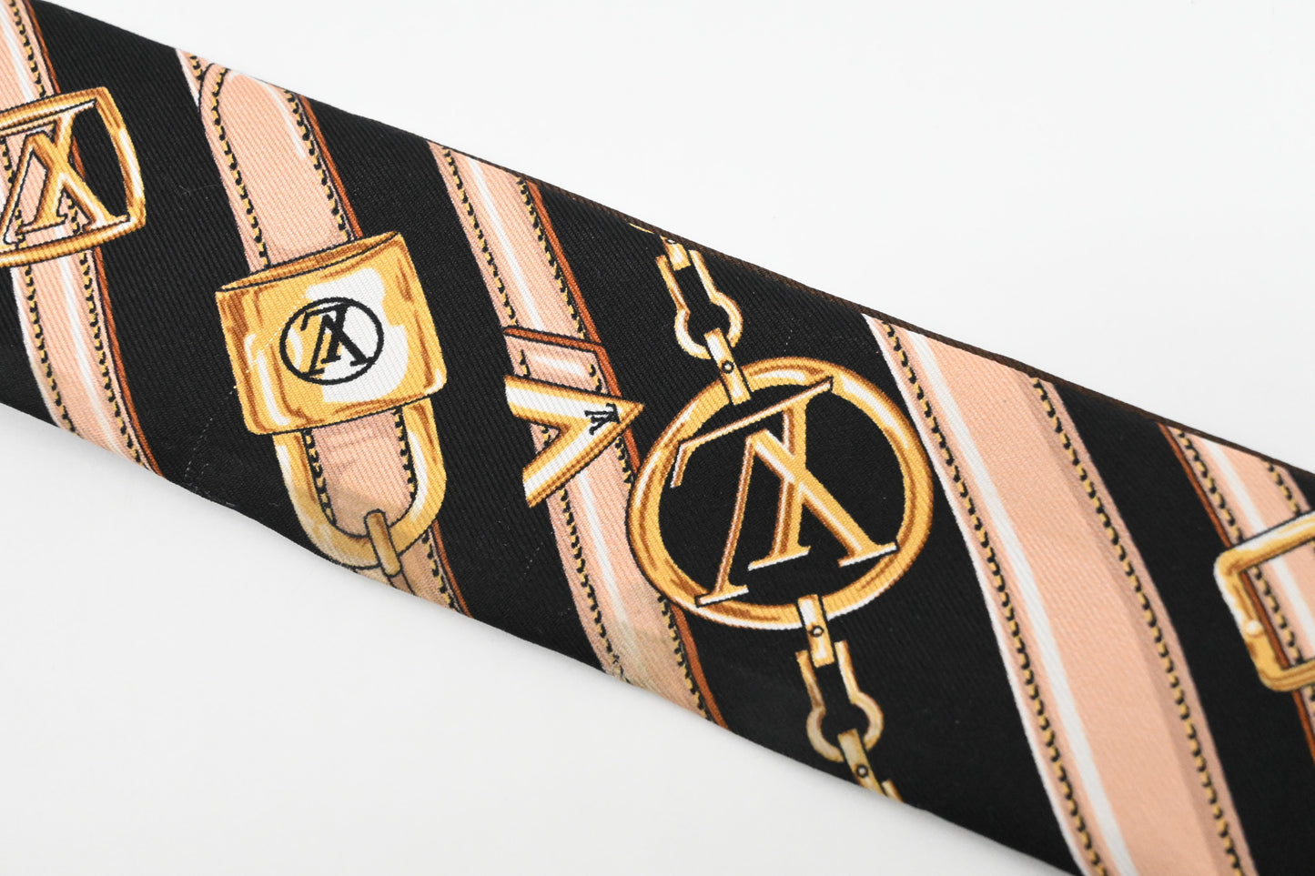 Louis Vuitton 'Monogram Forever' Bandeau BB in Black and Brown Silk