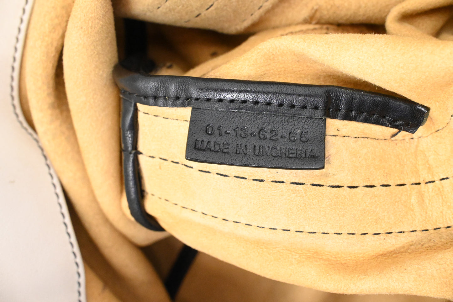 Chloe Alison Tote in Beige and Black Leather
