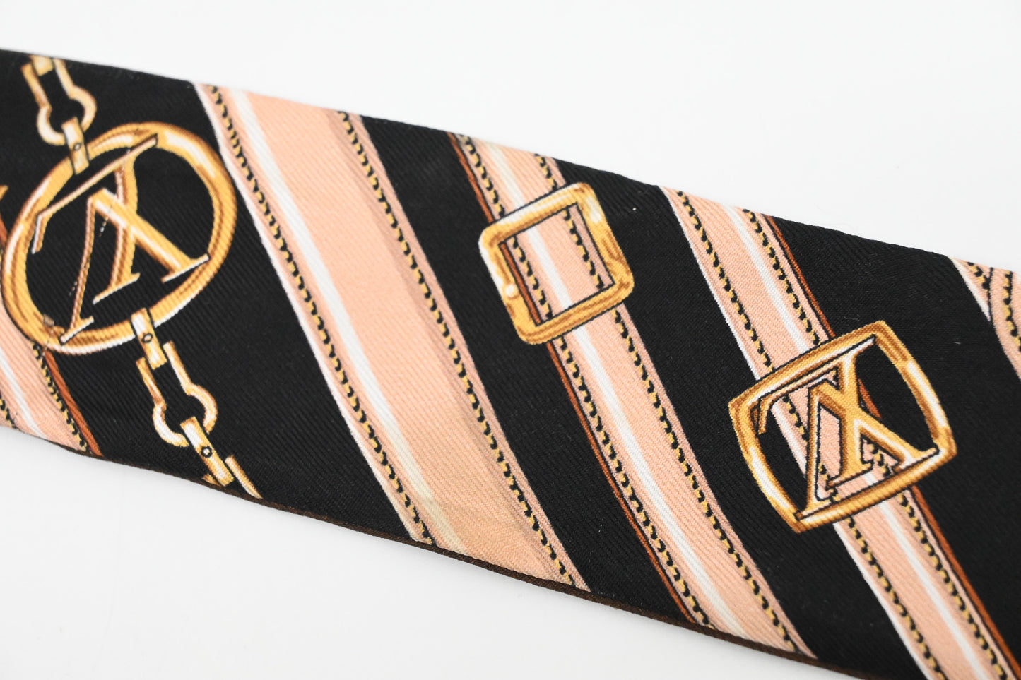 Louis Vuitton 'Monogram Forever' Bandeau BB in Black and Brown Silk