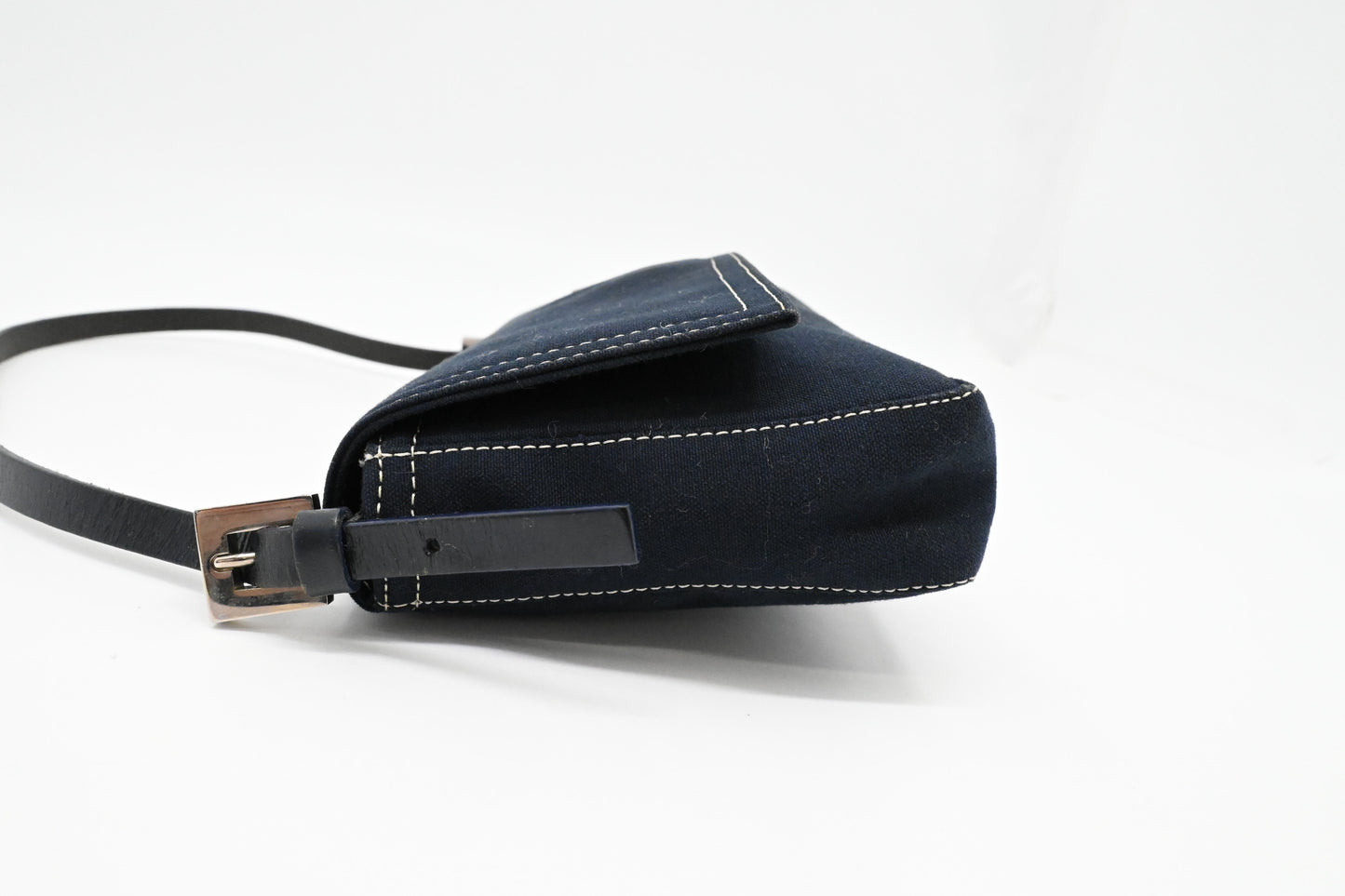 Fendi Baguette in Dark Blue Canvas