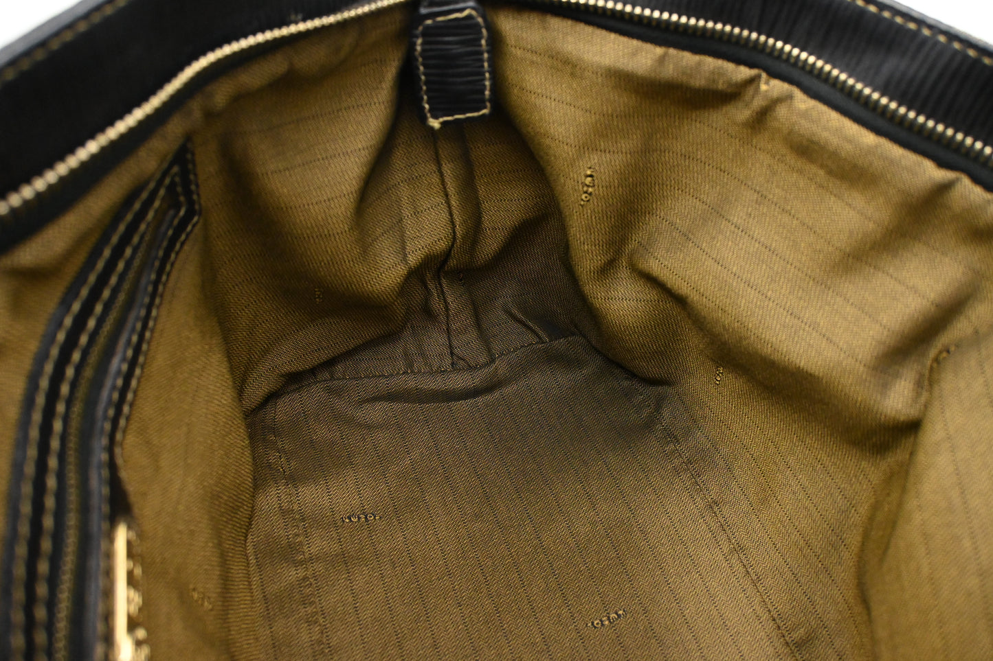Fendi Handbag in Black Pequin Canvas