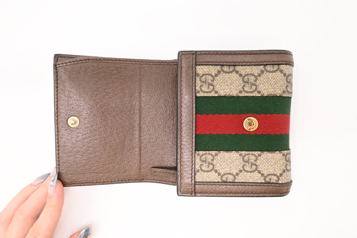 Gucci Sherry Line Wallet in GG Supreme Canvas