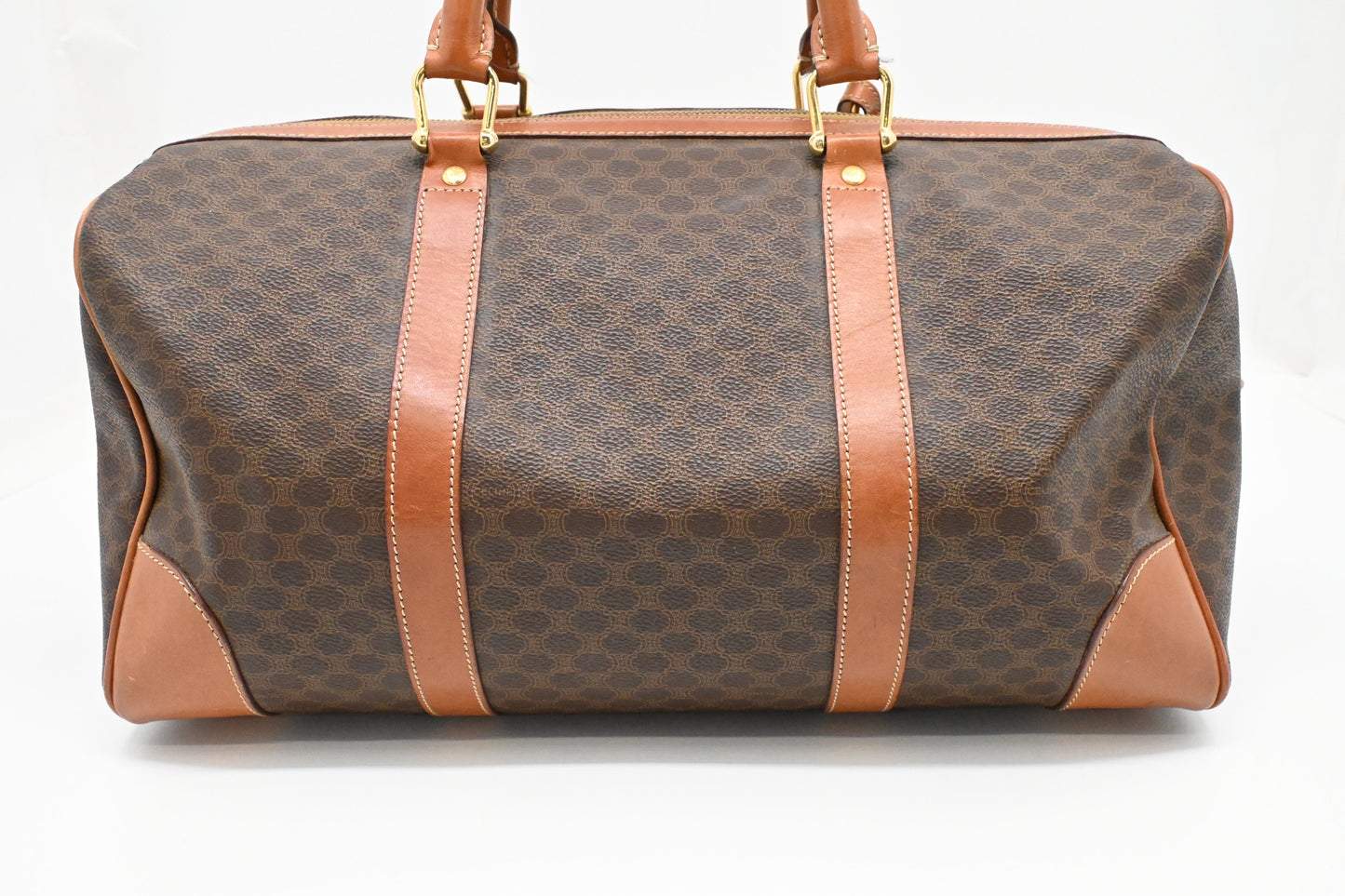 Celine Duffle Bag in Brown Macadam Canvas